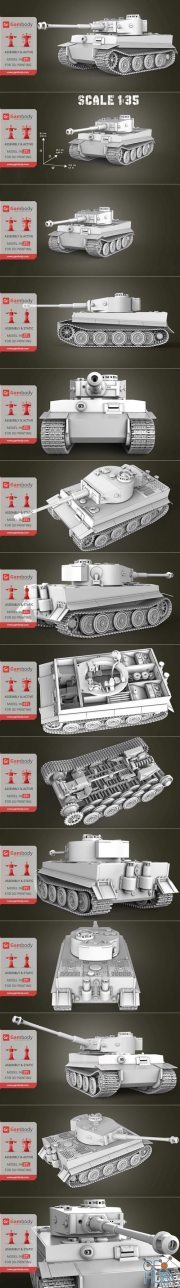 Tiger I Tank – 3D Print