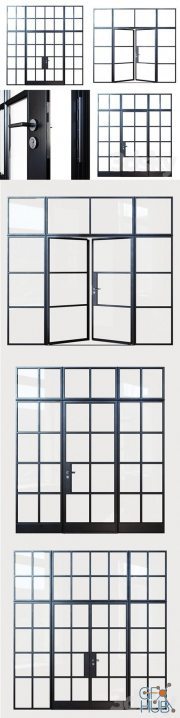 Doors with steel frames