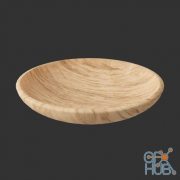 Bowl Wooden (Vray, Corona, fbx, obj)