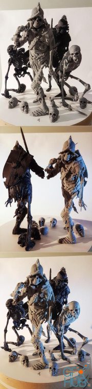 ﻿Skeleton Knight – 3D Print