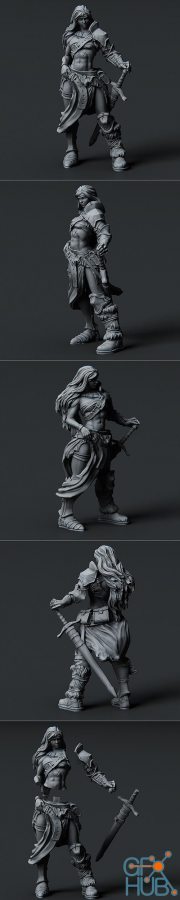Female Barbarian – 3D Print