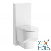 Sonar Floorstanding WC with Cistern 82966 by Laufen