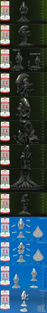 Alien Xenomorph Bust – 3D Print