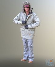 Andrew man in winter clothes (3D Scan)