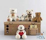 Set of toy bears