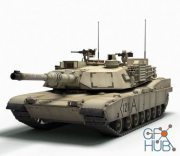 Tank M1A2 Abrams (MAX | VRAY)