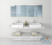 Bathroom sets with marble countertops