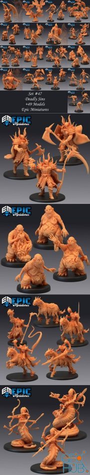 Epic Minis - Deadly Sins – 3D Print