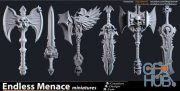 Fantasy Weapon Set (FBX, OBJ, STL)
