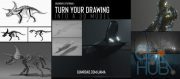 Gumroad – Blender 2.8: Turn your 2D drawing into a 3D model using Grease Pencil by Jama Jurabaev