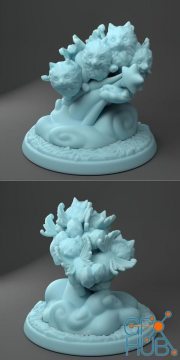 Pomeranian Fairy Swarm – 3D Print