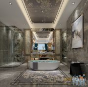 Modern bathroom interior 041