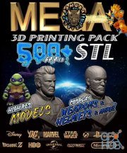 Mega Pack 500+ STL 3D Print COMIC & COSPLAY Models