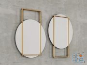 Wall mirror Pendulum by CB2