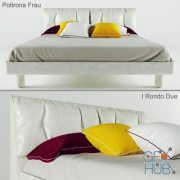 I Rondo Due bed by Poltrona Frau