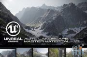 UE4 Auto Landscape Master Material Pack