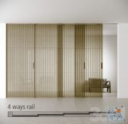 Sliding doors system SAIL by Rimadesio