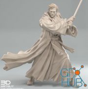 Mystery Warrior Pose Three – 3D Print