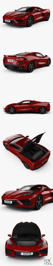 Chevrolet Corvette Stingray with HQ interior and Engine 2020