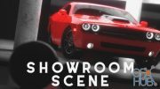 Car Showroom Scene Cinema 4D Octane