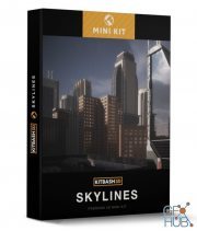 Kitbash3D – Mini Kit Skylines