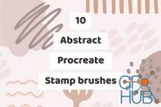 Envato – 10 Abstract Stamp Procreate Brushes