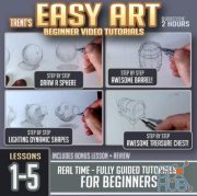 Gumroad – Easy Art Lessons 1-5 (Beginner) – Learn to Draw on paper