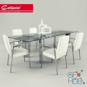Amsterdam chair and Tower table by Calligaris