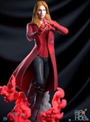 Marvel Comics – Scarlet witch statue (STL)