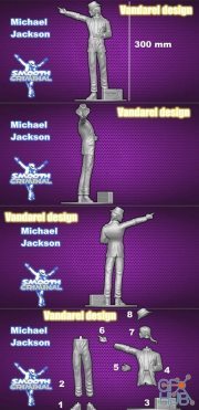 Michael Jackson Smooth Criminal – 3D Print