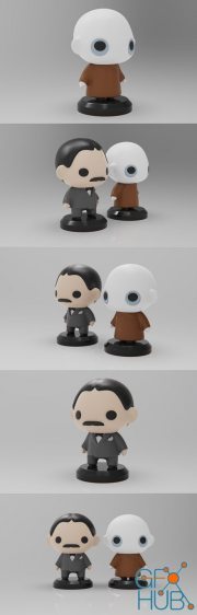 PlaKit Addams Family Fester – 3D Print