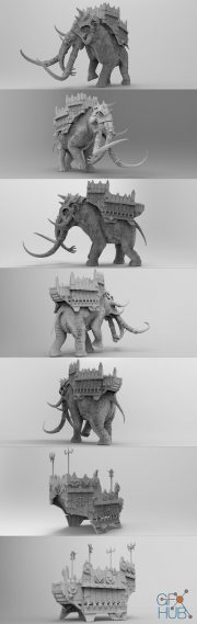 Chaos War Mammoth – 3D Print