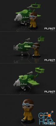 PlaKit Dastardly And Muddley Machines ZILLY PLANE – 3D Print