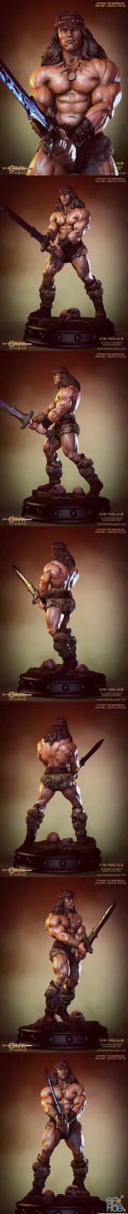 Conan the Barbarian Statue – 3D Print