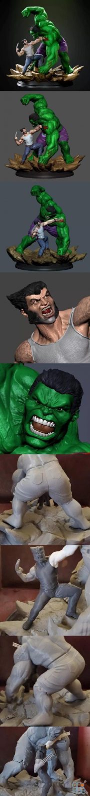 Hulk vs Juggernaut – 3D Print