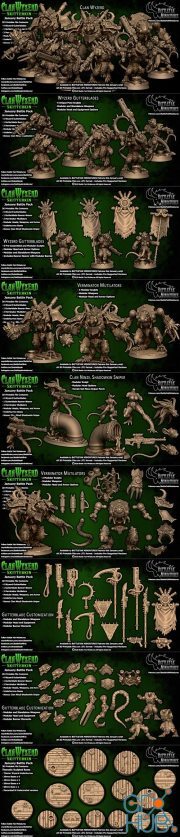 Clan Wyzerd Skitterkin - Battle Yak Miniatures – 3D Print