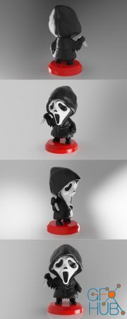 PlaKit Scream Ghostface – 3D Print