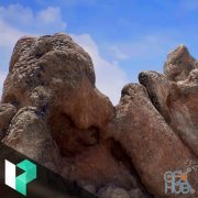 Levelup Digital – Modeling, Texturing, and Shading Volcanic Rocks for Unreal