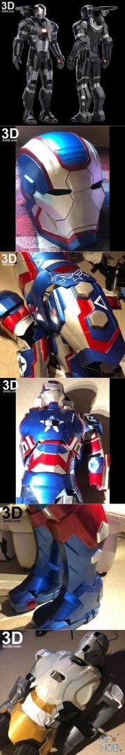 Iron Man Mark II Armor War Machine MK 2 – 3D Print
