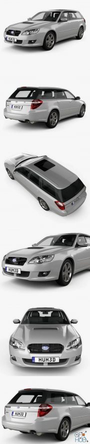 Hum 3D Subaru Legacy station wagon 2008