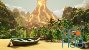 Unreal Engine – Low Poly Style Deluxe 2: Tropical Environment