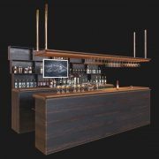 Rustic bar with filling
