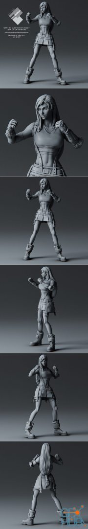 Tifa Lockhart - Combat Stance – 3D Print