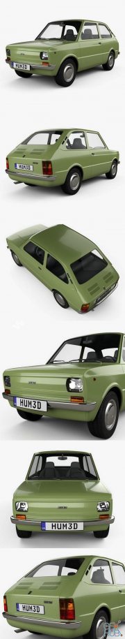 Fiat 133 1977 Hum 3D
