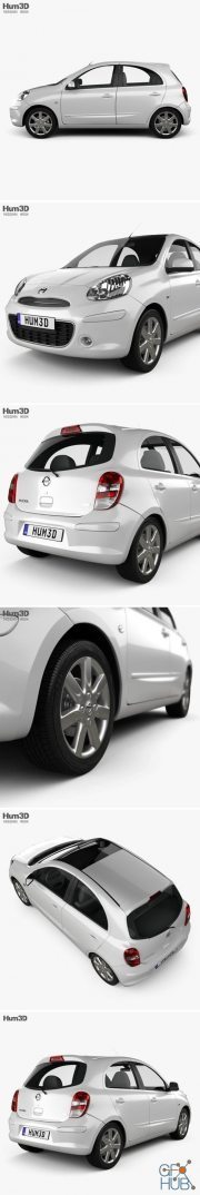 Nissan Micra (March) 2011 Hum 3D