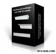 Cornices, moldings, stucco: more than 1000 3D models