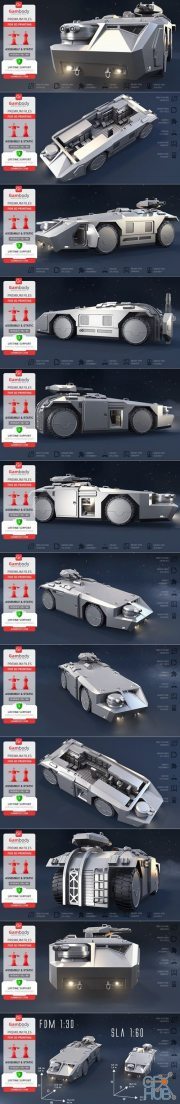 M577 Armoured Personnel Carrier – 3D Print