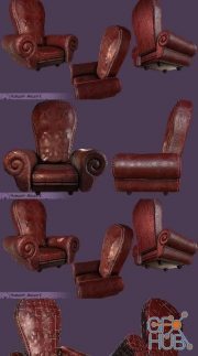 Leather Armchair PBR