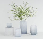 Gem Frosted glass vases by Westelm
