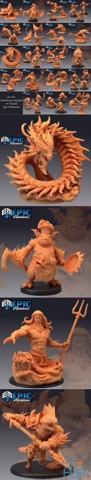 Epic Minis - Underwater Mayhem – 3D Print